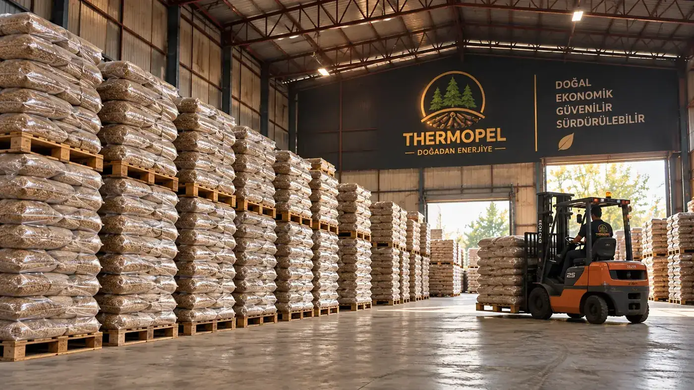 Thermopel toptan pelet deposu ve paletli stoklar